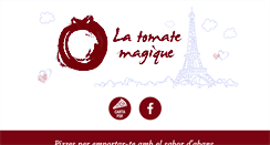 Desktop Screenshot of pizzerialatomatemagique.com